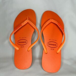 Havaianas Vibrant Orange Sandals- Women’s Size 6